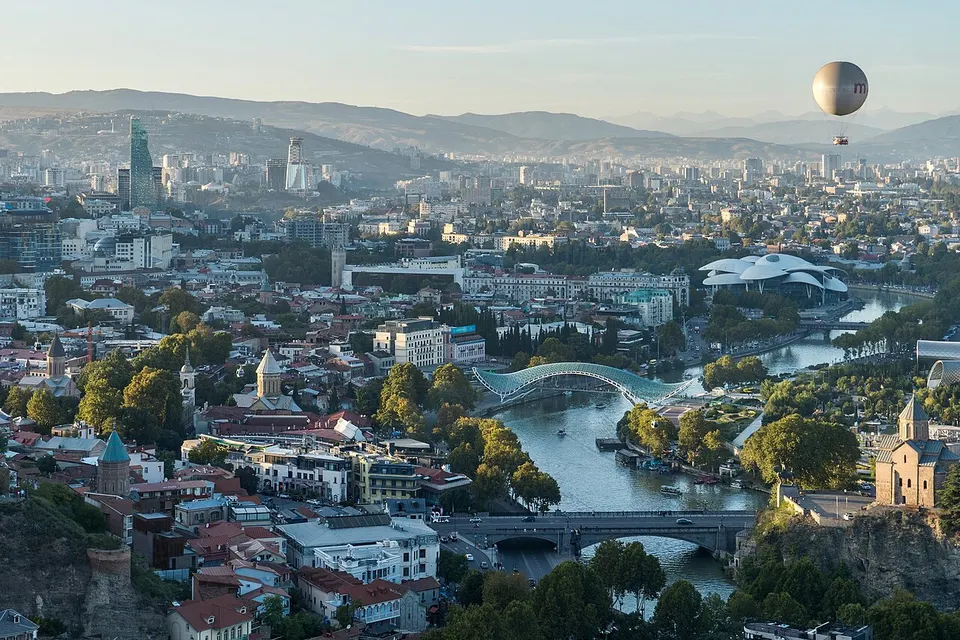 Tiflis: View of Tbilisi from Tabori Church